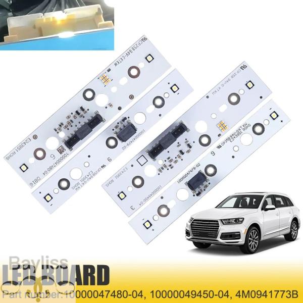 並行輸入品 4 個 LED ヘッドライト DRL ウィンカーボードチップアウディ Q7 2017 2018 2019 ホワイトライト DRL ボード 4M094
