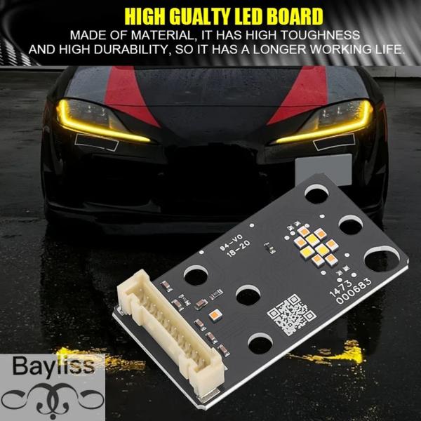 並行輸入品 トヨタ GR スープラ A90 A91 2020 2021 2022 2023 2024用 イエローエンジェルアイズ DRLボード LEDヘッドライ