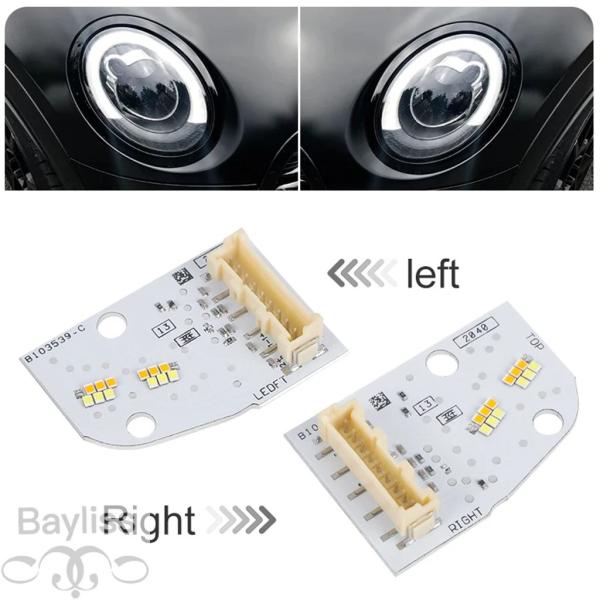 並行輸入品 ミニクーパーF55 F56 F57クラブマンF54 LCI 2019 2020 2021用ホワイトDRL LEDボード LEDヘッドライト デイタイ