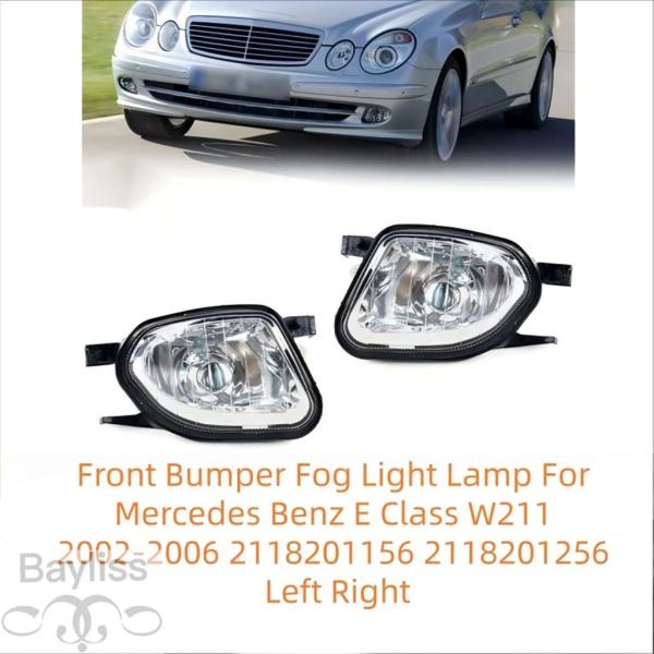 並行輸入品 フロントバンパーフォグライトランプ メルセデスベンツ Eクラス W211 2002-2006 2118201156 2118201256