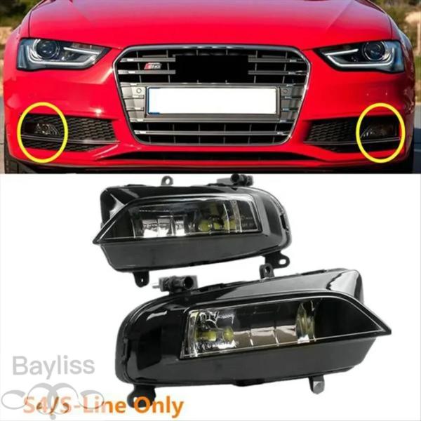 並行輸入品 アウディ S-LINE A4 S4 B9 スポーツバージョン 2013-2015 フロントバンパー用フォグランプ ペア 8K0941699C