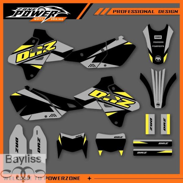 並行輸入品】POWERZONE モトクロスチームグラフィック背景ステッカー