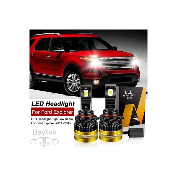【並行輸入品】 ヘッドライト用LED電球 30000lm フォードエクスプローラー用 2011-2015 9005ビーム 9006 hb3 ロービーム 6000