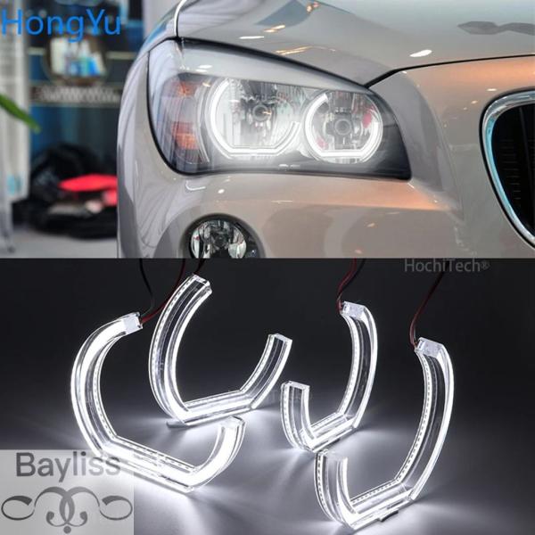 並行輸入品 BMW X1 E84 2009 - 2015 ハロゲンヘッドライト用 DTMスタイル 超高輝度 LEDエンジェルアイリング レトロアクセサリー