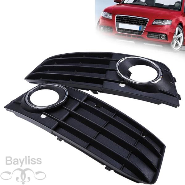 並行輸入品 アウディ A4 B8 2007 2008-2011 前期型 2016-2018 用 フロントバンパー フォグランプ カバー フレーム フォグランプ 