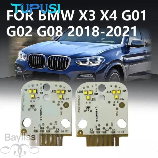 並行輸入品 BMW X3 X4 G01 G02 G08 2018-2021用 DRLモジュール デイタイムランニングライト ホワイト LEDヘッドライトボード 