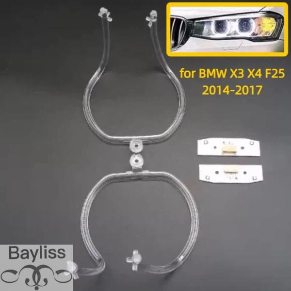 並行輸入品 BMW X3 X4 F25 2014-2017用カー LEDチューブDRL  LEDヘッドライトデイタイムランニングライトファイバーライン LEDヘ