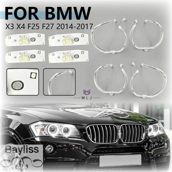 並行輸入品 BMW X3 X4 F25 F26 2014-2017 キセノンヘッドライトデイタイムランニングライトヘッドライトアクセサリー用エンジェルアイDRL