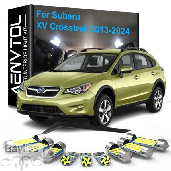 並行輸入品 スバル XV クロストレック ハイブリッド  2013 - 16  2017 - 20  2021 - 23 2024 用 8 個 車内  LED 
