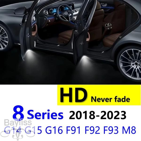 並行輸入品 BMW 8シリーズ用アクセサリー  LEDカー ドアプロジェクターライト HD G14 G15 G16 F91 F92 F93 M8 クーペ 840