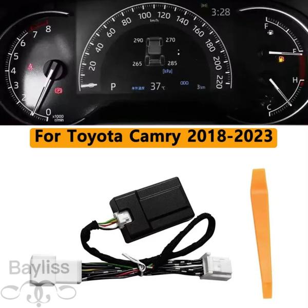 並行輸入品 スマートカーTPMSタイヤ自動セキュリティアラームタイヤ  空気圧システム（トヨタカムリ2018-2023RAV4カローラ2019対応LCDディスプ