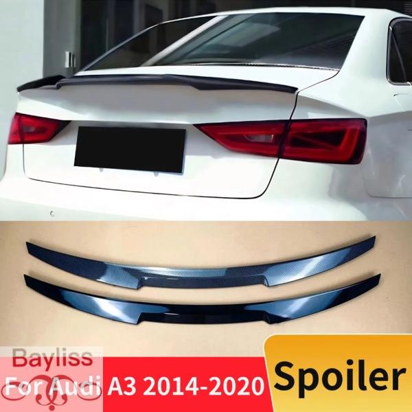 並行輸入品 アウディ A3 8V セダン 2014-2020 用 リアスポイラーウィング スポーツトランクブートリップ エアダムスプリッターテールチューニングア