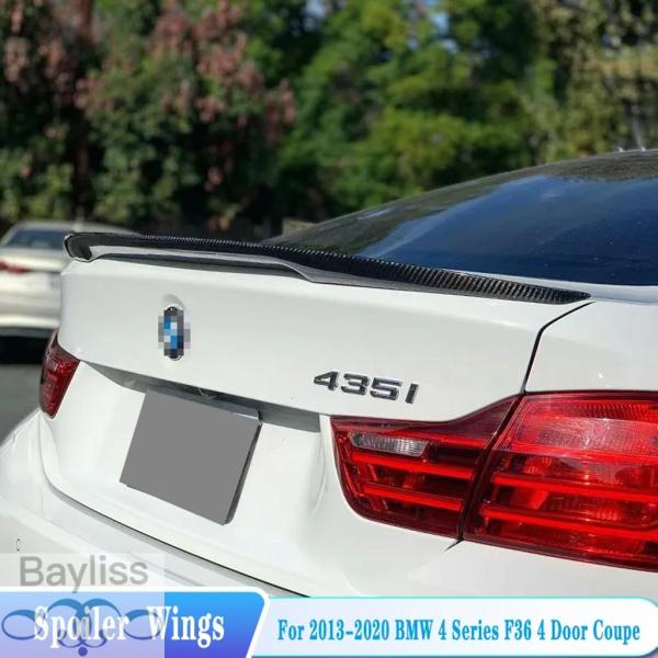 並行輸入品 BMW 4シリーズ F36 4ドア クランクーペ 2014-2020用 トランクリップ リアウィング トランクスポイラー エアフォイル チューニング