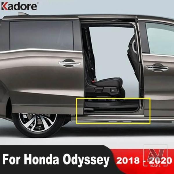並行輸入品 ホンダ オデッセイ 2018 2019 2020 用 ドアシルスカッフプレートカバートリム ステンレス製 ウェルカムペダルプロテクターガードパッド