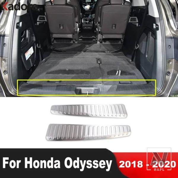 並行輸入品 ホンダ オデッセイ 2018 2019 2020 ステンレス トランク バンパー コーブ トリム テールゲート ドア シルプレート ガードパッド