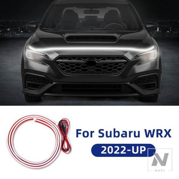 【並行輸入品】スバル WRX 2022-2024 LED 車内フード下ライトストリップ カット可能なLEDストリップ ウィンカー 装飾 防水 IP66