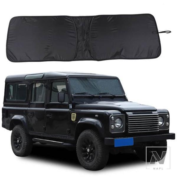 【並行輸入品】ランドローバーシリーズモデル用フロントガラスサンシェードフロントサンシェード断熱カーテンカーパーツ1個 メモリーワイヤーモデル
