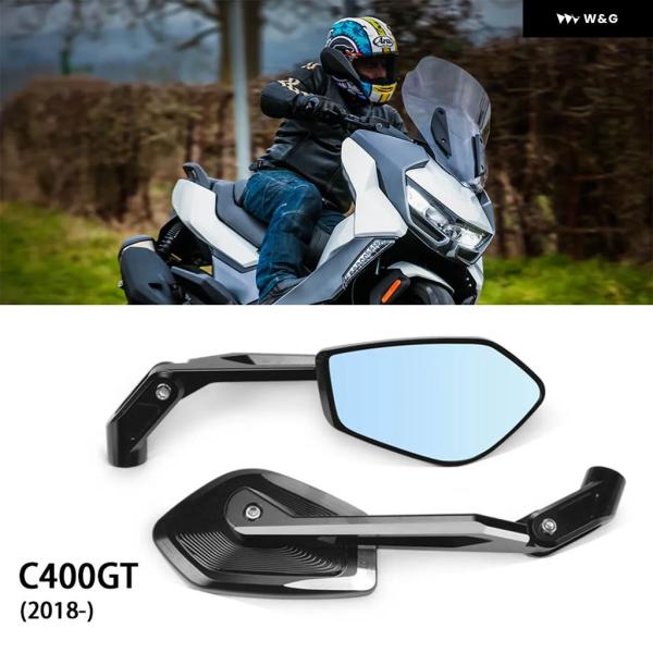 BMWC400GTミラー Motorcycle Forward Bracket Side Mirror Black Rearview Mirror