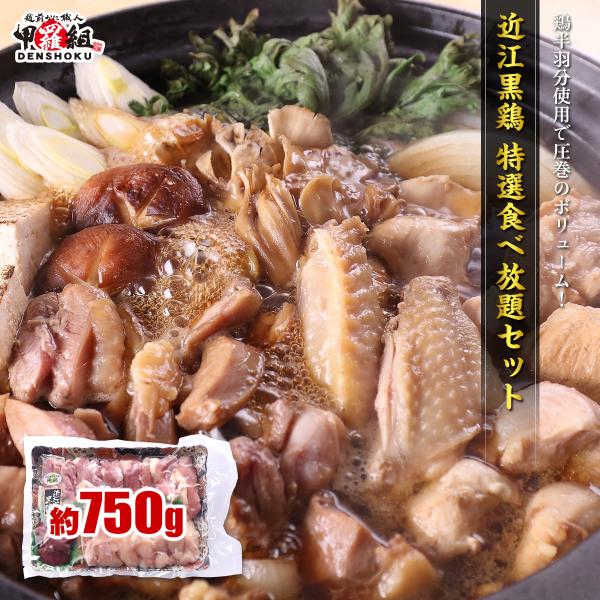 商品のポイント：琵琶湖の清流と大自然の中で窮屈さを感じることなくのびのびと育った近江黒鶏は、一般的なブロイラーの飼育期間の2倍の95日を経て鶏肉本来の旨みが凝集されています。<br>赤味を帯びて適度に引き締まった肉は、コクがあり...