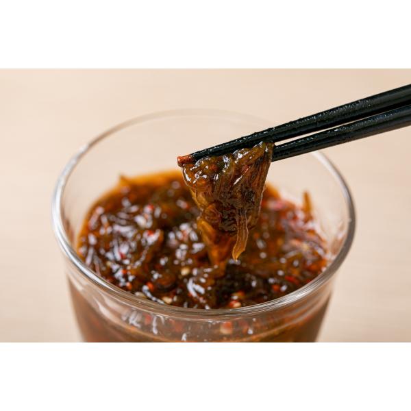 もずくをキムチにした進化系キムチです。一般的に酢の物として食べるもずくをご飯に合うよう、醤油ベースのたれに自家製のヤンニョンをいれキムチにしました。あっさりとしながらも、ご飯と共に箸が進みます♪甘辛+酸っぱい味付けなので、ビールなどにも合い...