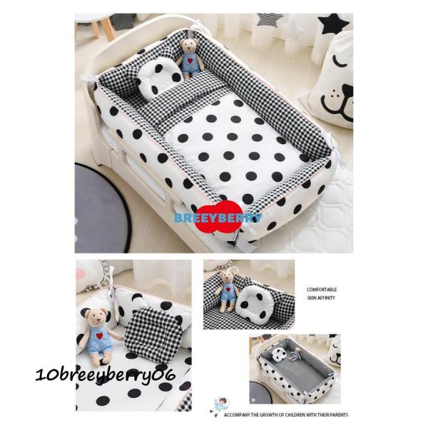 商品名:4点セット ベッドインベッド ベビー ベッド ベビーベッド ベビーベッドガード 布団 枕 ベビーベッドクッション 折り畳み 出産祝い 転落防止                            商品説明:ベッドインベッド ベビー...