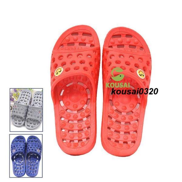 ■ 品名：健康サンダル■ 素材：PVC■ スタイル：自宅用/お風呂■ カラー：全3色■ サイズ：38-45■ 季節：春/夏/秋検索ワード：健康サンダル 健康スリッパ ツボ押し つぼ押し こり コリ ギフト 敬老の日 贈り物 グッズ ボディポ...