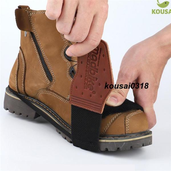 ■ 品名：シフトガード■ 素材：牛革■ カラー：全2色■ サイズ：フリーサイズ（マジックテープ調整）toothi-storeの検索ワード：バイク用 シフトチェンジパッド シフトパッド シフトガード シフトカバー 滑り止め 落ちにくい 保護 ...