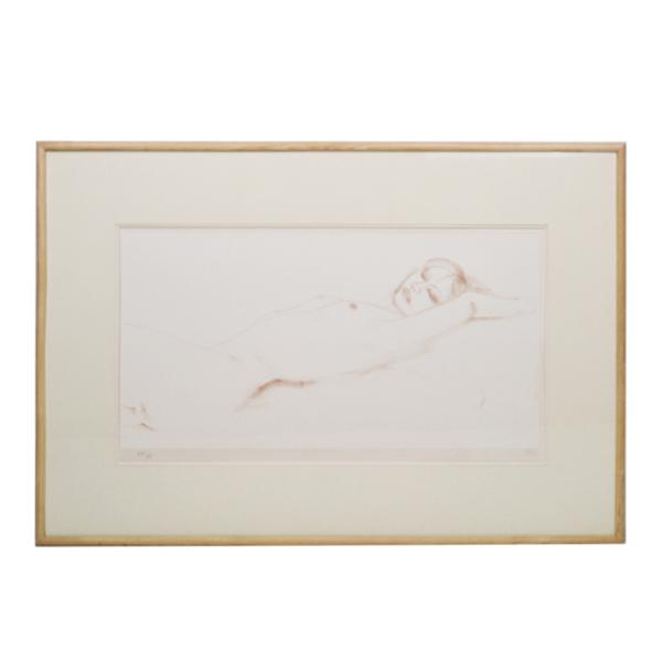 加山又造 裸婦 リトグラフ 85/95 日本人作家 日本画家 サイン入り 絵画
