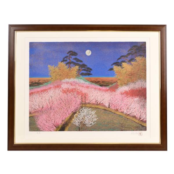 平松礼二 『路・花のみち海へ』 E.A シルクスクリーン サイン入り 絵画