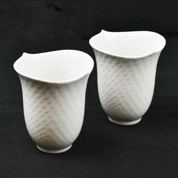 マイセン Meissen 波の戯れ ホワイト タンブラー2客 ペア セット