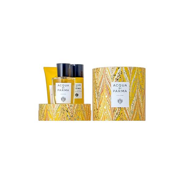 商品説明：【セット内容】 ・アクア ディ パルマ コロニア オーデコロン EDC SP 100ml ・アクア ディ パルマ コロニア シャワージェル 75ml ・アクア ディ パルマ コロニア ボディスプレー 50ml  太陽をたっぷりと浴...