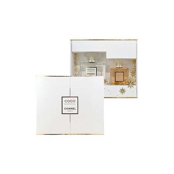 商品説明：ココ マドモアゼル オードゥ パルファムとココ マドモアゼル ザ ボディ オイルがセットになった、ホリデーを祝う限定コフレ。 ボディ オイルの特別なボトルは、フレグランスと同じアイコニックなデザイン。  【セット内容】 ・ココ マ...
