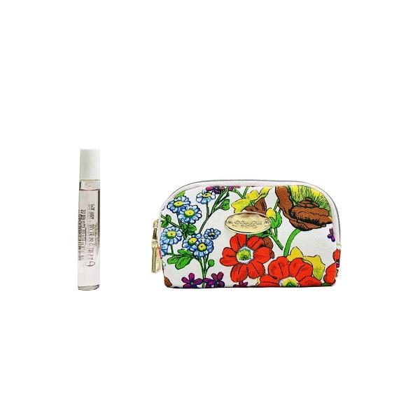 商品説明：持ち運びに便利なトラベルスプレー7.5mlとオリジナルポーチが付いた限定セット。 ※ポーチの柄が複数あります。柄はお選び頂けませんのでご了承下さい。  降り注ぐ太陽のもとで、可能性に満ちたアメリカ西部を横断するロードトリップをイメ...