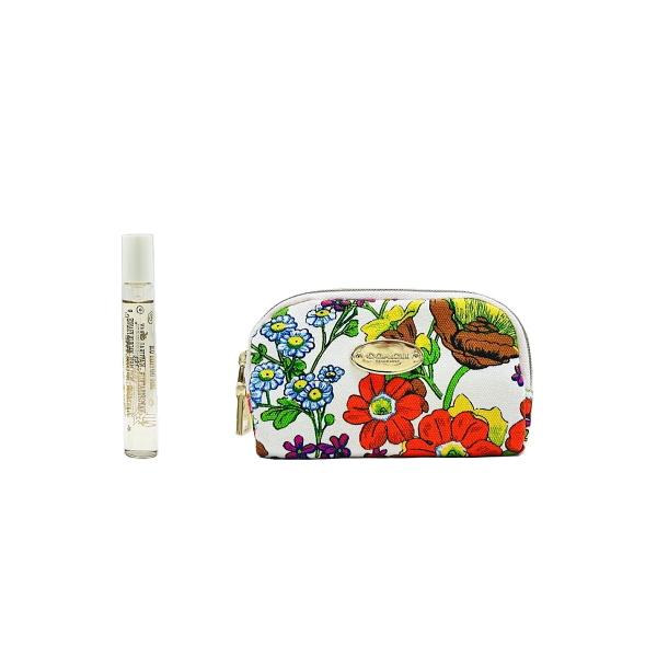 商品説明：持ち運びに便利なトラベルスプレー7.5mlとオリジナルポーチが付いた限定セット。 ※ポーチの柄が複数あります。柄はお選び頂けませんのでご了承下さい。  地平線に沈む夕陽と自由気まま冒険をイメージしたフレグランス。 調香師ナタリー・...