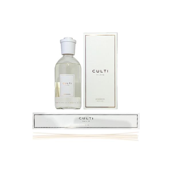 並行輸入品 クルティ CULTI ディフューザー ホワイトレーベル ARAMARA アラマーラ 500ml スティック付き 【あすつく】