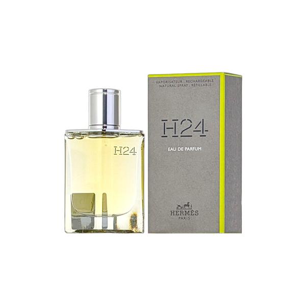 商品説明：エルメスの調香師であるクリスティーヌ・ナジェルによるH24 オードパルファムは、新しいエネルギーが放つおおらかなパワーを表現。 ウッディなH24 オードパルファムは、包み込むようなセージ、ハイテクで濃密な苔（モス）、そして溌剌と熱...