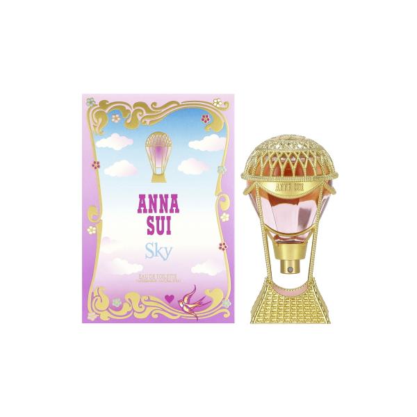 商品説明：アナ スイが贈る新しい香り「SKY」〜空への冒険の誘い〜 風をあつめて。さぁエンドレスなジャーニーへ。  気球で風に乗って空高く舞い上がり、無限の可能性に満ちた場所へ誘うフレグランス。 自由と想像のシンボルである熱気球をテーマに、...