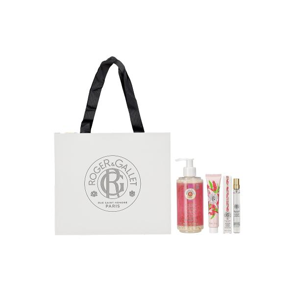 商品説明：【セット内容】 ・オ パフュメ ジンジャールージュ（オードトワレ） 10mL ・ジンジャールージュ リキッドソープ（ハンドソープ） 250mL ・クレーム マン ジンジャールージュ（ハンドクリーム） 30mL ・ロジェ・ガレ オリ...