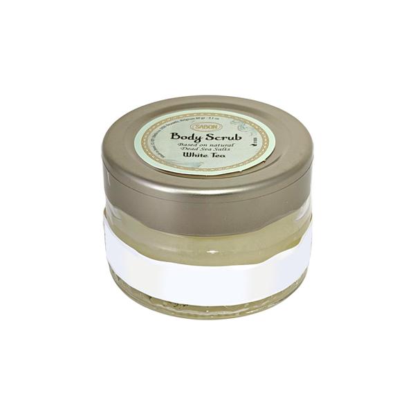 並行輸入品 サボン SABON ボディ スクラブ ホワイトティー 60g ミニサイズ 【あすつく】