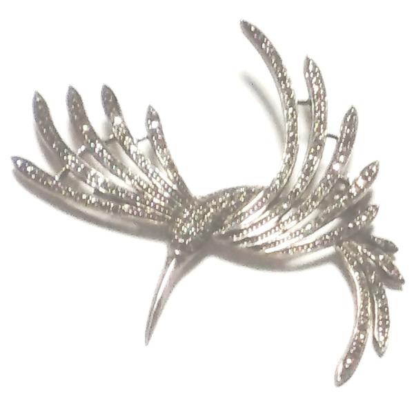 ハチ鳥のシルバーブローチ マーカサイト付 : 香水ネット.com - 通販