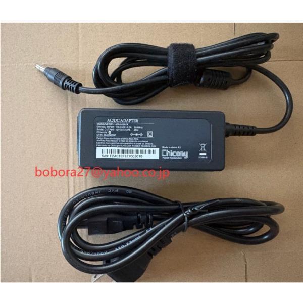純正新品 マウスコンピュータ 電源ACアダプター Chicony 19V 2.1 A 40W A13-040N2A A12-040N2A 4 .0*1.7mm acケーブル付き