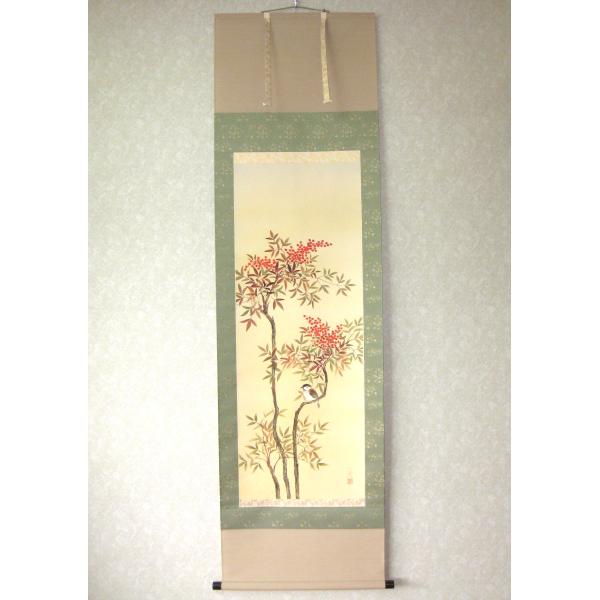 ［美品］掛軸 南天 掛け軸 掛軸 南天◇美濃正庵 (真作・新品) : 掛け軸の専門店 香遊