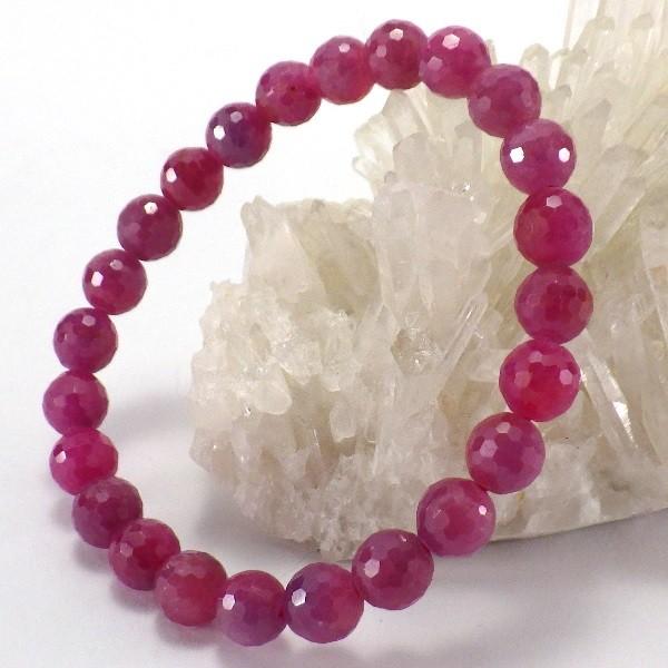 開運 ルビー ブレスレット 天然石 メンズ レディース ルビー