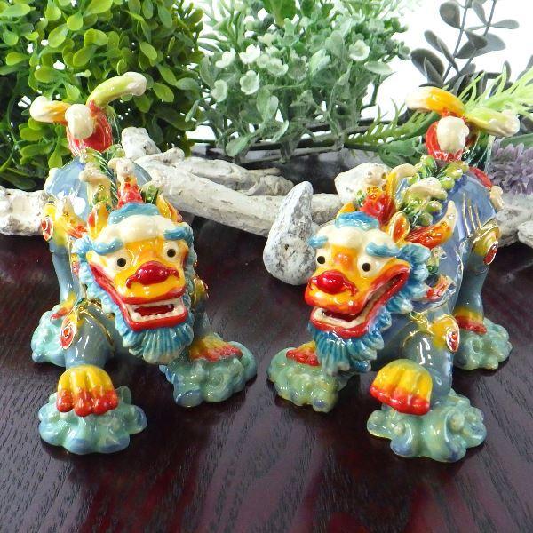 開運 獅子 置物 風水 玄関 狛犬 風水グッズ 開運グッズ 魔除け