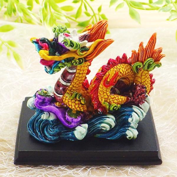 開運龍 龍神 龍置き物 【白銅製】