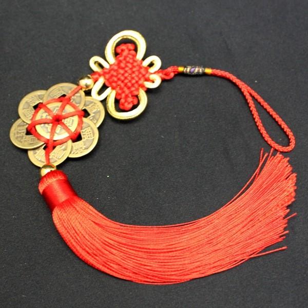 開運 風水古銭 古銭 風水 置物 中国結び 中国結び飾り 縁起物 飾り 金