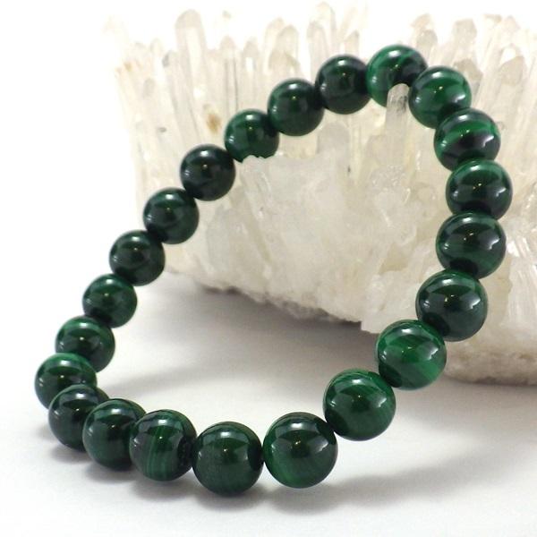 開運 マラカイト 緑の石 緑色 石 ブレスレット パワーストーン メンズ
