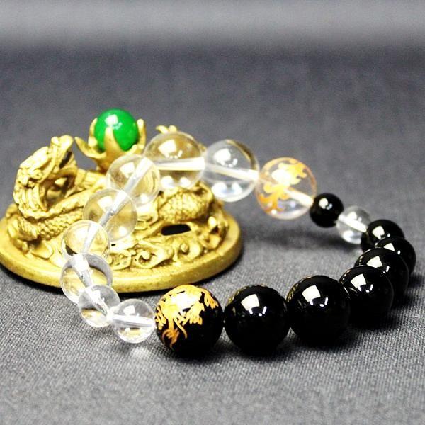 開運 オニキス 風水 ブレスレット 黒瑪瑙 パワーストーン メンズ