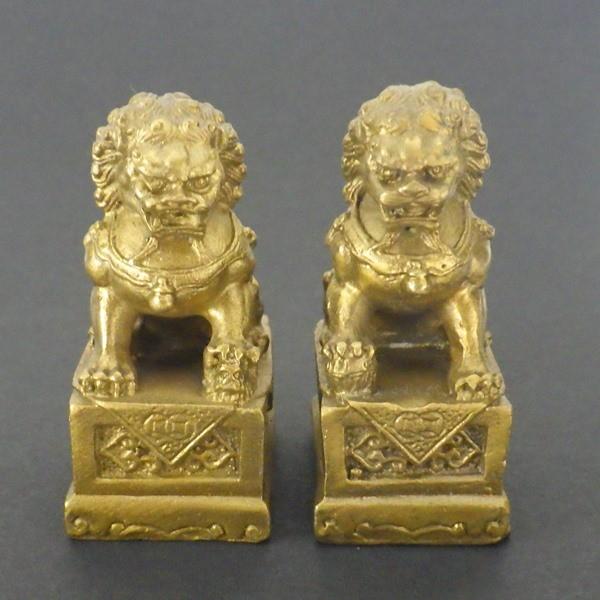 風水の特大の獅子一対