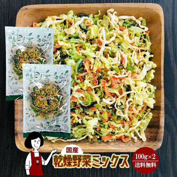 九州産 乾燥野菜ミックス 100g×2 チャック付 :a3331-2:こわけや - 通販 ...
